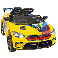 Дитячий електромобіль Kidsauto в стилі BMW M8, Жовтий. Електричний автомобіль для дітей BMW M8