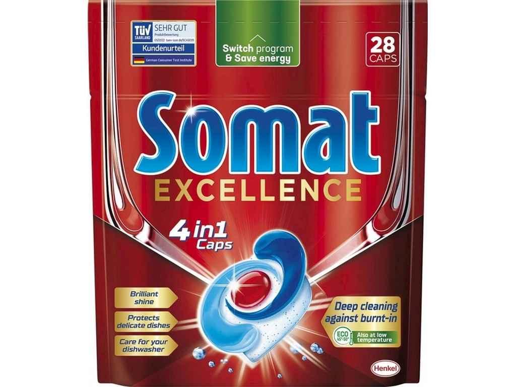 Таблетки для посудомийної машини 28 машині Exellence Екселенс ТМ Somat OS