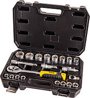 Набор насадок торцевых MASTERTOOL CrV 1 2 10-32 мм 21 шт (78-4021) XE, код: 8150677