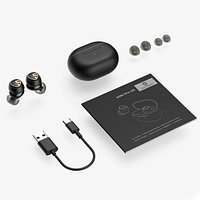 Вакуумні сенсорні навушники Mini Pro HS Ultra Light Hybrid ANC шумозаглушення ANC з технологією LDAC чорні