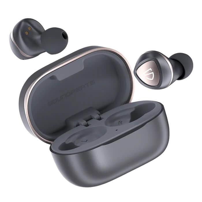 Бездротові чорні навушники Soundpeats Sonic l Bass Addict In-Ear із захистом від води IPX5