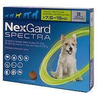 NexGard Spectra НЕКСГАРД СПЕКТРА 2 г таблетки от блох, клещей, гельминтов для собак 7,5-15кг