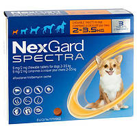NexGard Spectra НЕКСГАРД СПЕКТРА 0,5 г таблетки от блох, клещей, гельминтов для собак 2-3,5кг