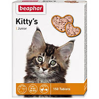 Beaphar Kitty`s Junior БЕАФАР КИТТИС ЮНИОР витаминизированное лакомство (сердечки) для котят