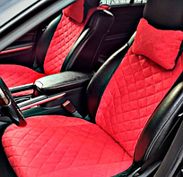Авто накидки Авто чохли на сидіння Широкі для Мерседес Ситан (Mercedes Citan ) с 2012 - г Красный