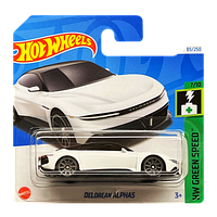 Машинка Базовая Hot Wheels DeLorean Alpha5 Green Speed 1:64 HTB84 White