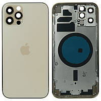 Корпус iPhone 12 Pro (з кнопками та SIM-лотком) Gold H/C (EU/UK: SIM + E-SIM)