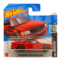 Машинка Базовая Hot Wheels '89 Mercedes-Benz 560 SEC AMG Modified 1:64 HTB70 Red