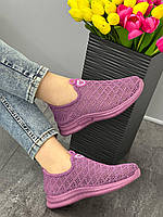 Кросівки жіночі 8 пар у ящику фіолетового кольору 36-41, фото 3