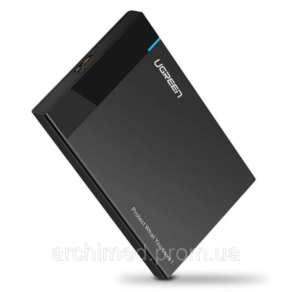 Зовнішній корпус для жорсткого диска Ugreen US221 (HDD SSD кишеня) SATA 2.5 USB 3.0 (Чорний) ON, код: 5530106 - фото 1 - id-p2137046181