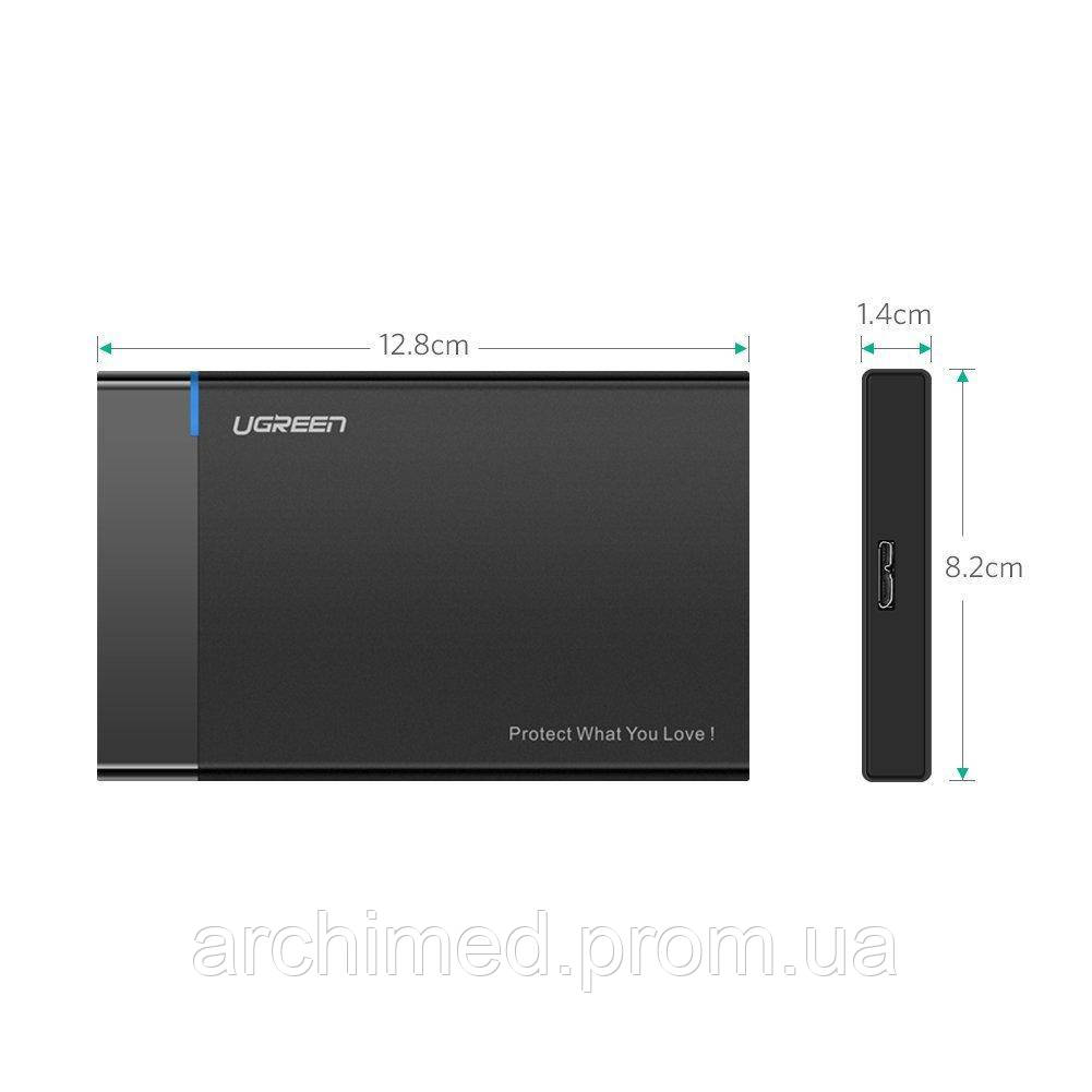 Зовнішній корпус для жорсткого диска Ugreen US221 (HDD SSD кишеня) SATA 2.5 USB 3.0 (Чорний) ON, код: 5530106 - фото 8 - id-p2137046181