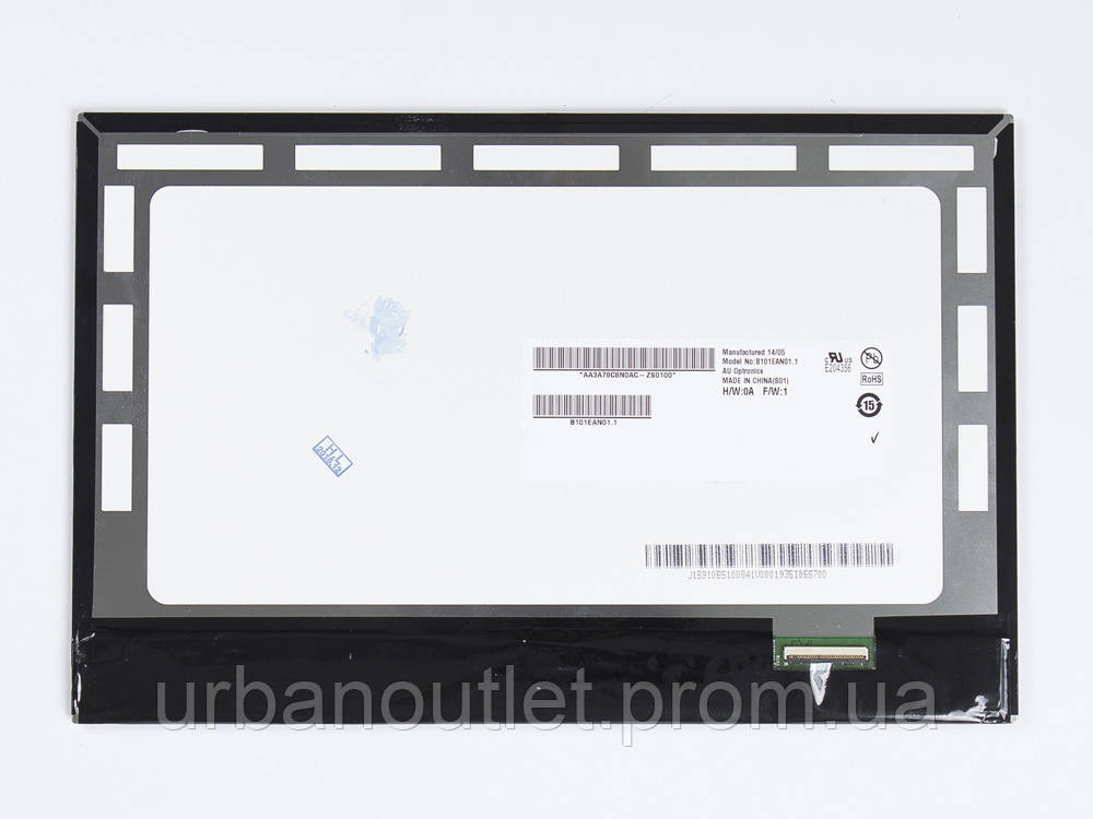 LCD матрица AU Optronics для планшета ASUS ME102A(K00F) 10.1 AUO B101EAN01.1 1280 х 800 глянц K[, код: 1244485 - фото 1 - id-p2137046851