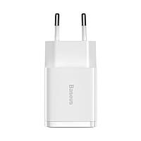 Мережевий зарядний пристрій Baseus Compact Charger 2U 10.5W EU White inc max