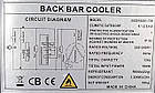 Холодильна барна шафа «BACK BAR COOLER» (Китай), корисний об'єм 136 л., (+2° +6°), Б/у, фото 9