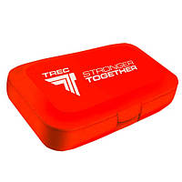 Таблетница (органайзер) для спорта Trec Nutrition Pillbox stronger together Red ON, код: 7847667