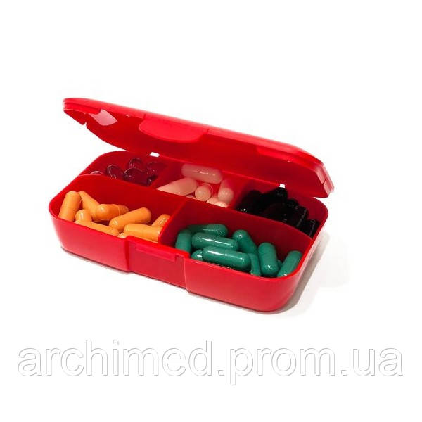 Таблетница (органайзер) для спорта Trec Nutrition Pillbox stronger together Red ON, код: 7847667 - фото 2 - id-p2137058875