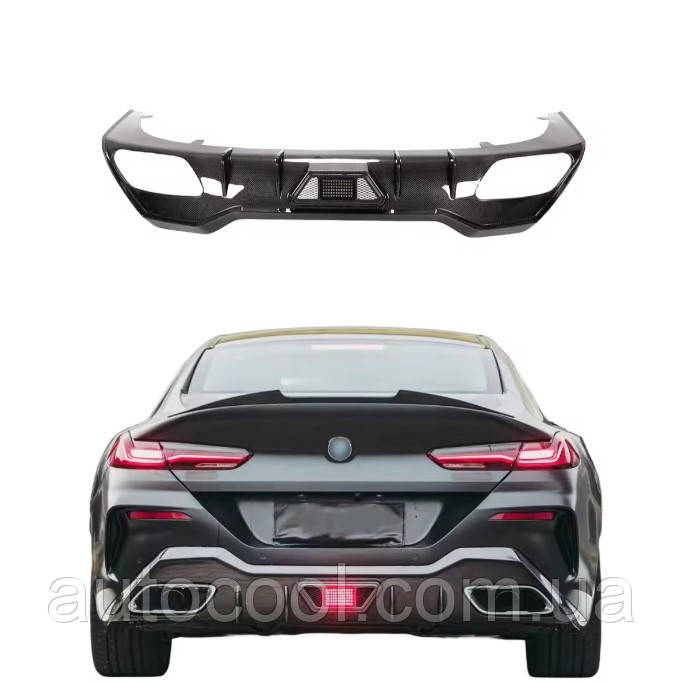 Накладка на задній бампер дифузор BMW 8 серії G15 G16, фото 1