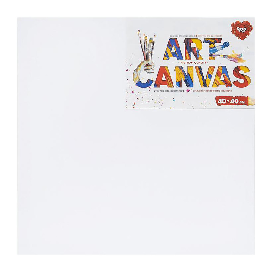 Полотно для малювання "Art Canvas" Danko Toys AC-40х40, 40х40 см, Time Toys
