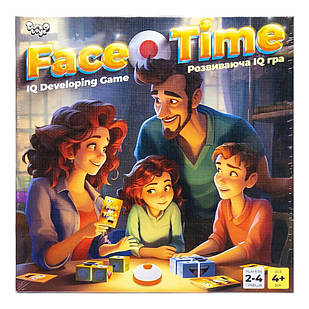 Розвиваюча настільна гра "Face Time" Danko Toys FT-01-01 з дзвіночком, Time Toys