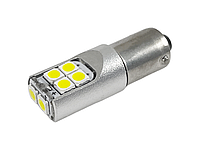 Светодиодная лампа BA9S белая 12-24V. SMD3030-10шт. LEDUA