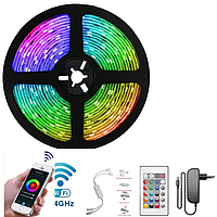 Гибкая светодиодная лента RGB-подсветка Smart LED Strip Lights Aurora X Bluetooth с ИК-пультом управления