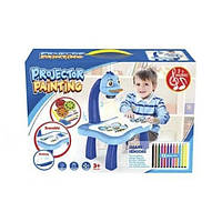 Детский стол проектор для рисования с подсветкой Projector Painting. KJ-807 Цвет: голубой (WS)