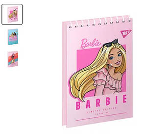 Зошит для записів YES А7/80 од.спіраль Barbie