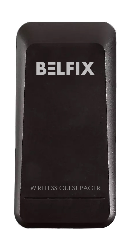 Додатковий пейджер для системи сповіщення клієнтів фуд-корта BELFIX FLAT-P01BK