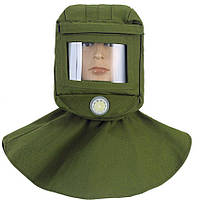 Защитная пескоструйная маска RIAS 360° Green (3_01588) ON, код: 7918843