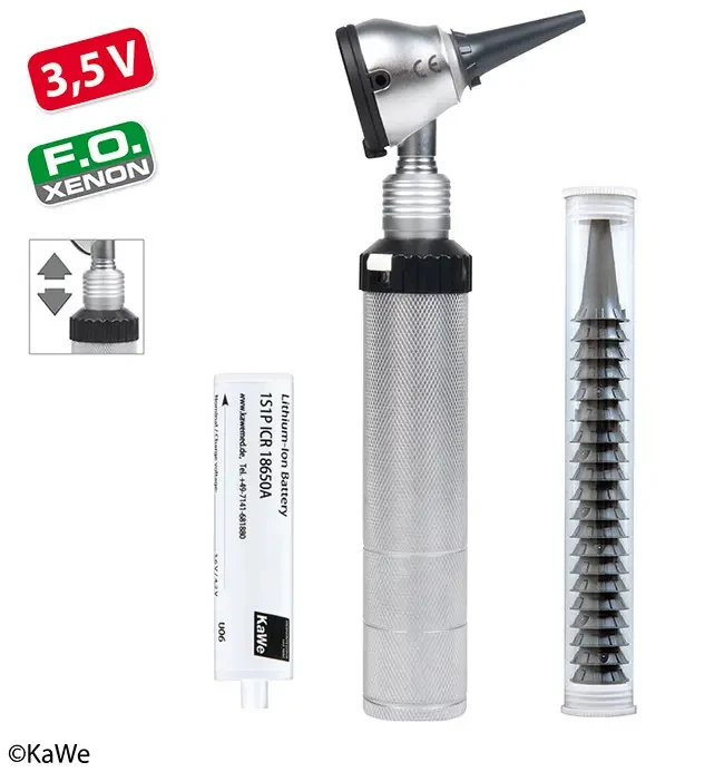 Отоскоп KaWe ЕВРОЛАЙТ F.O.30 | 3,5 В фіброоптичний