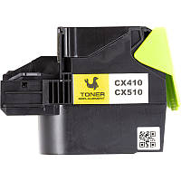 Картридж PowerPlant Lexmark CX310/CX410/CX510 YL (с чипом) KM