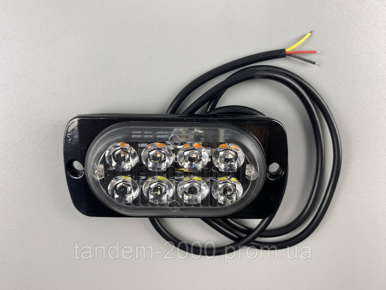 Стробоскоп автомобильный, Аварийные проблесковые огни универсальные LED 12В/24В (8 Led диодов) - фото 9 - id-p2137106315