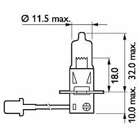 Лампа галогенная Philips Rally 24В H3 100Вт, арт.: 13628RAC1, Пр-во: Philips