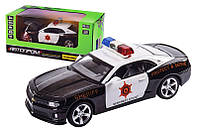 Машина металлическая 68396 "АВТОПРОМ",1:32 2013 Chevrolet Camaro SS-Police, на батар.: свет и звук, в