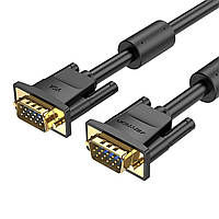 Кабель Vention VGA(3+6) Male to Male Cable with ferrite cores 1.5M Black (DAEBG) max max