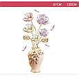 Наклейка на стіну меблі вінілова інтер'єрна 130*67 Квіти у вазі 8790, фото 3