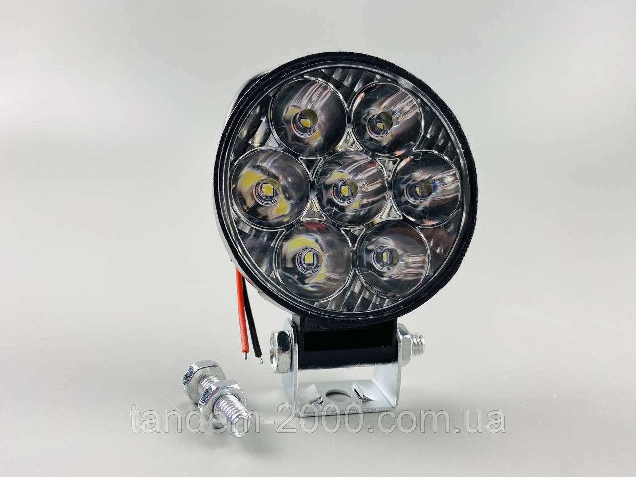 Фара кругла mini 7Led chip 3030 для зовнішнього застосування або під решітку автомобільне освітлення прожектор