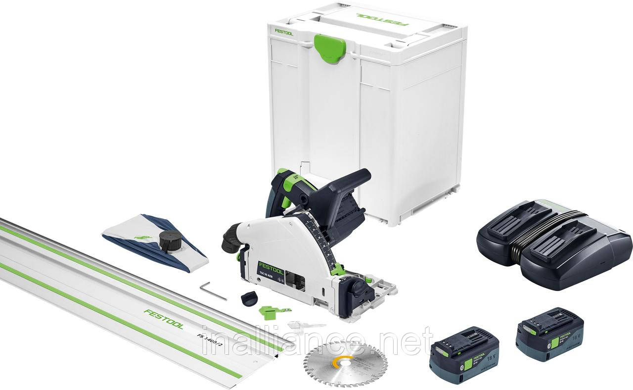 Акумуляторна заглибна пила TSC 55 5.0 KEBI-Plus/XL-FS Festool 577391