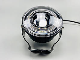 Фара LED 30W з чітким світловим кордоном великою лінзою та габаритним світлом 8-80V led chip 3570 протитуманна