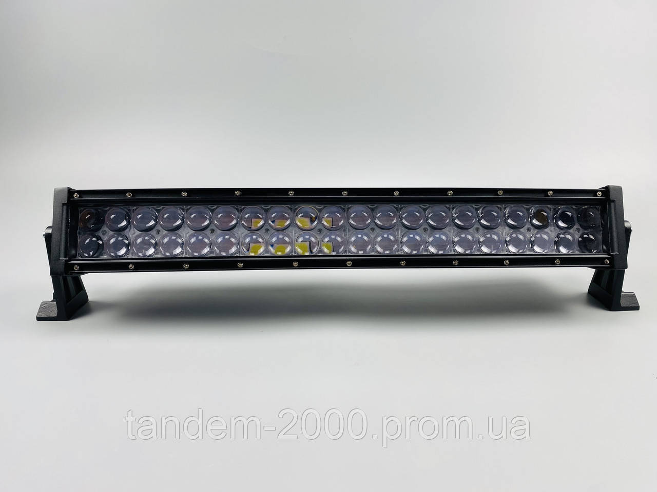 Фара LED BAR прямокутна 120W (напівкруг) 3D лінза, світлодіодний ліхтар для вантажівки додаткове світло