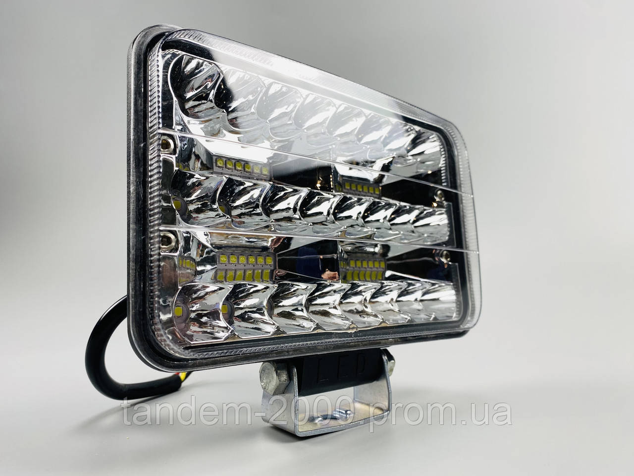 Прямокутна LED фара 144 Вт 48 світлодіодів з чіпами 3030, ближнє + дальнє автомобільне світло