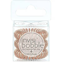 Резинка-браслет для волос «бронза и бисер» Invisibobble Original Of Bronze And Beads 3 шт ON, код: 8289615