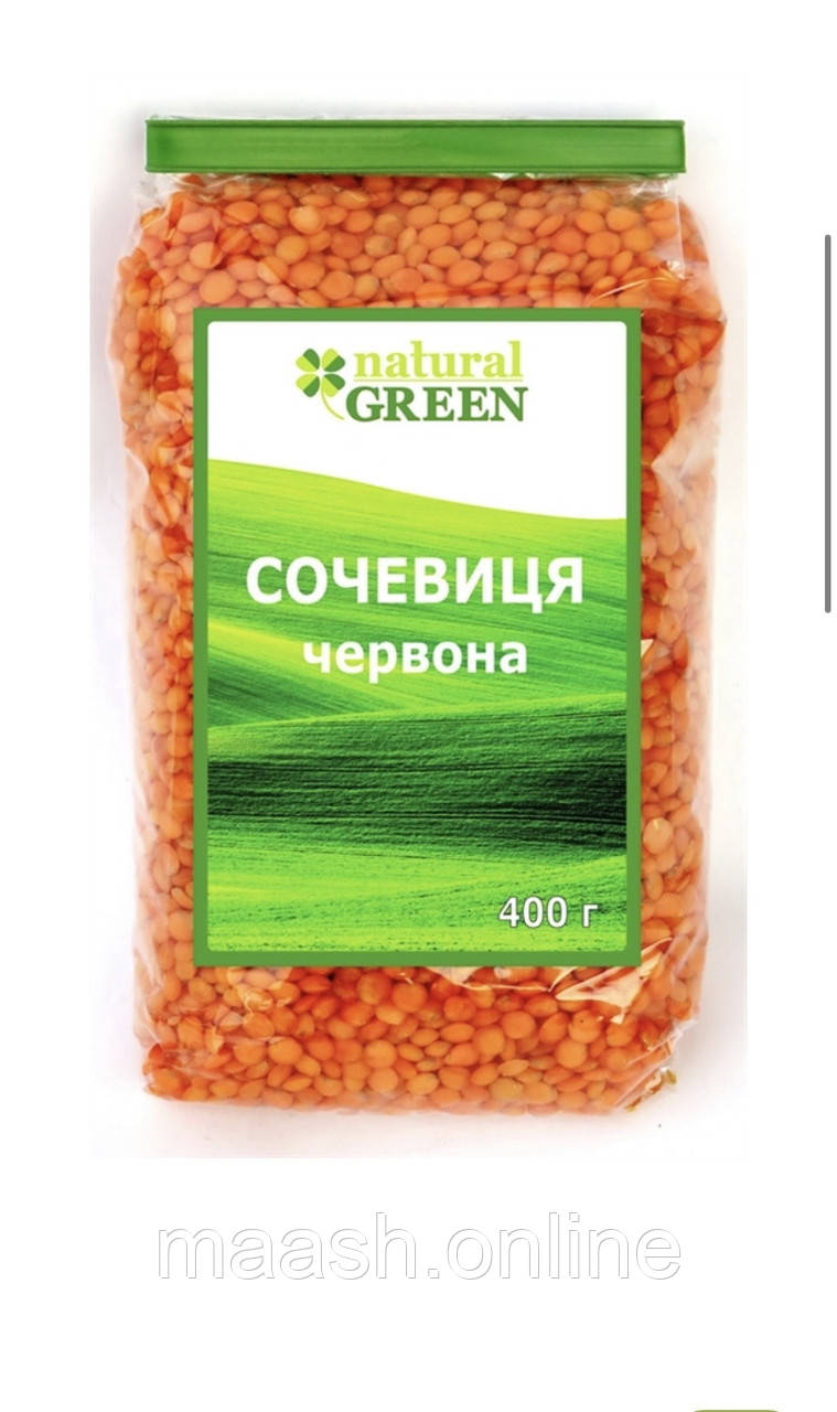 Сочевиця червона органічна Natural Green, 400 г