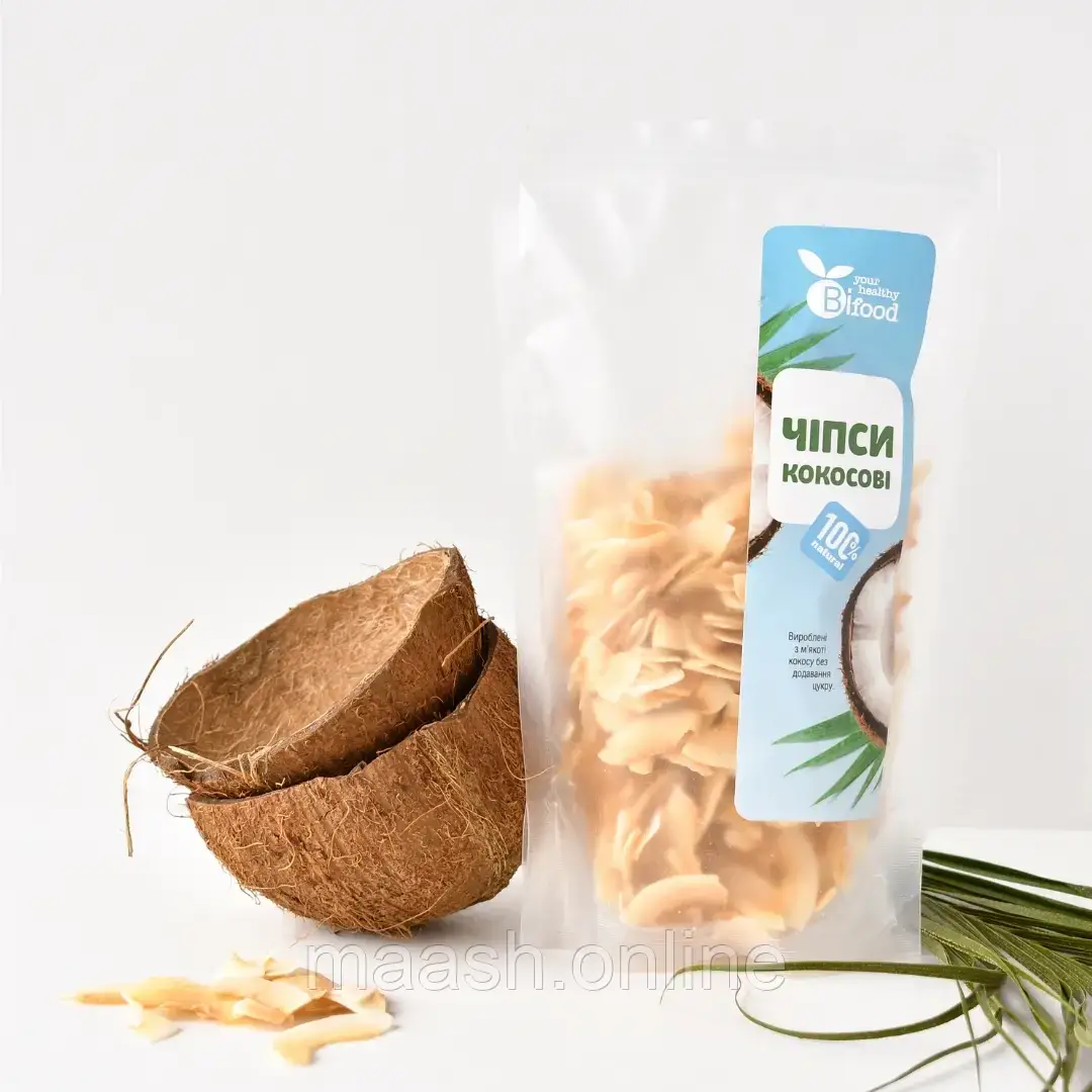 Кокосові Чіпси Bifood, 100г, фото 1