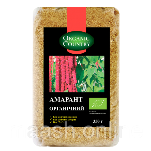 Амарант органічний Organic Country, 350 г, фото 1