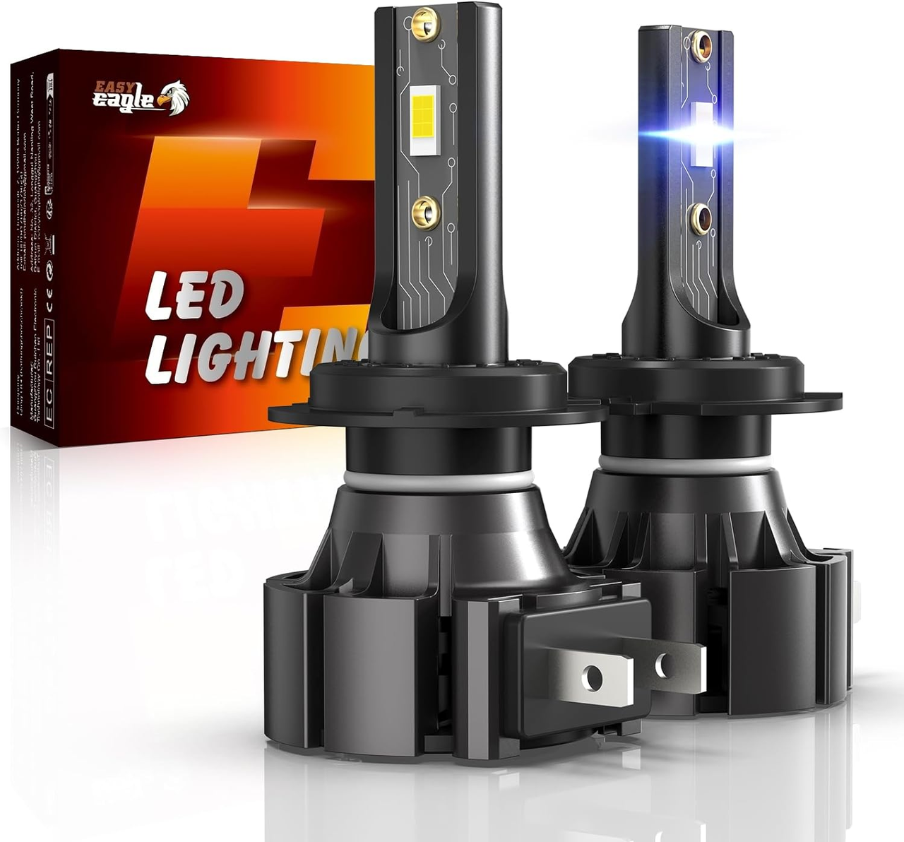 EASY EAGLE H7 LED лампи для фар 10800 лм 6000 К, фото 1