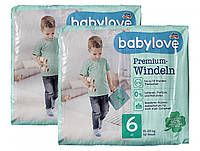 Детские одноразовые подгузники Babylove Premium 6 XL 15-20 кг 64 шт ON, код: 8104971