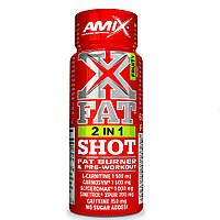 Жиросжигатель для спорта Amix Nutrition XFat 2in1 SHOT 60 ml Fruit ON, код: 7621197