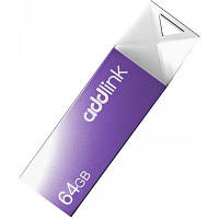 USB флеш накопитель AddLink 64GB U10 Violet USB 2.0 (ad64GBU10V2)