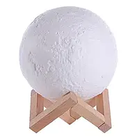 Ночной светильник 3D Moon Lamp Луна без аккумулятора с пультом (3_03723) ON, код: 8157166